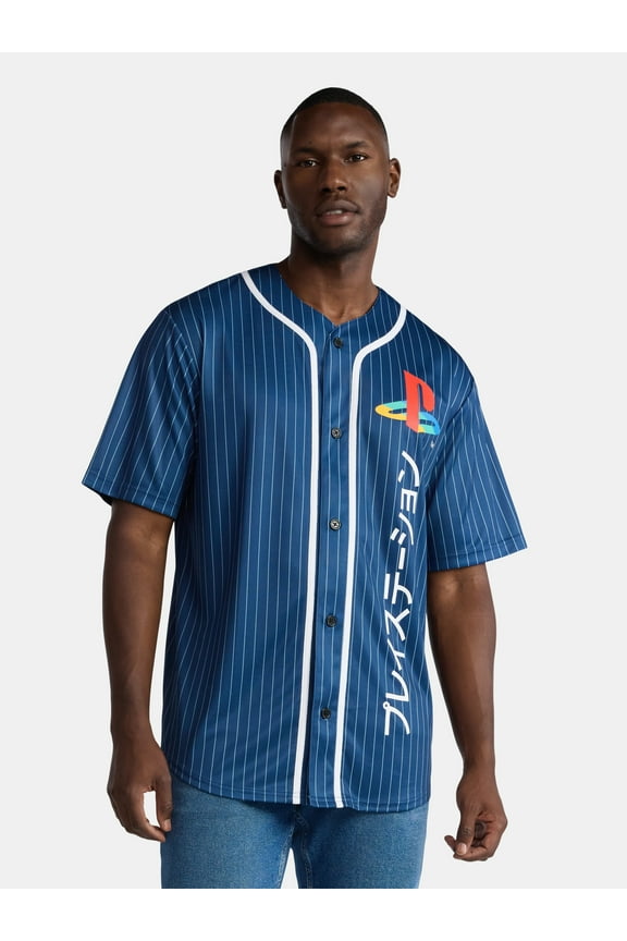 , Men's & Big Men's Graphic Jersey, Vertical Kanji Logo, Sizes S-3XL