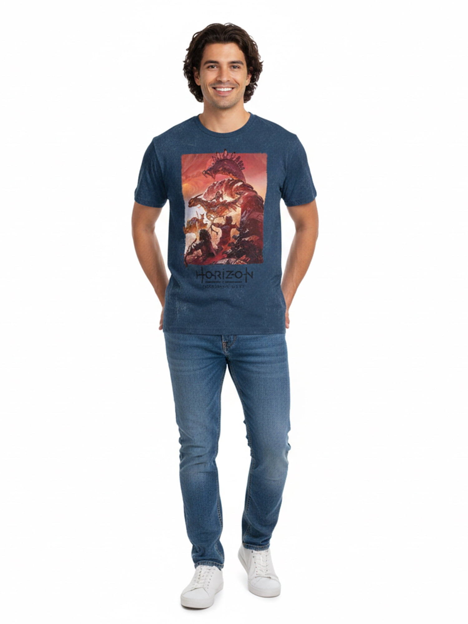 PlayStation Horizon Forbidden West Men's and Big Men's Graphic Tee, Sizes S-3XL