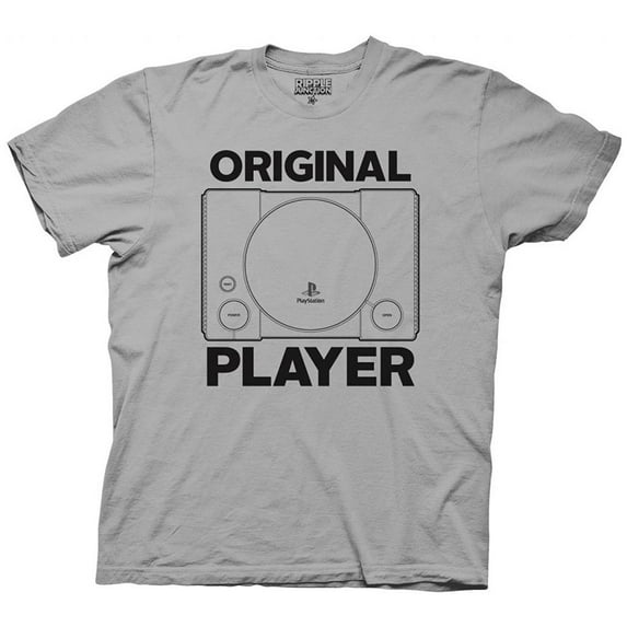 PlayStation Original Player Adult Silver T-Shirt
