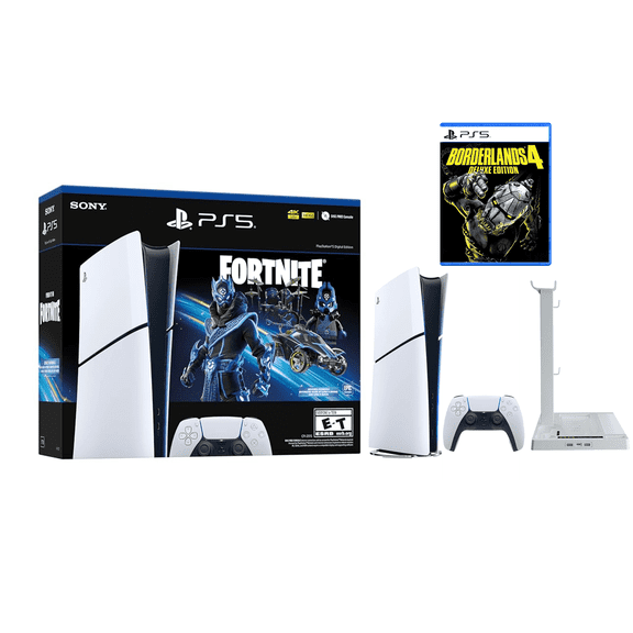 PlayStation _PS5 Console - Fortnite Cobalt Star Digital Edition + Borderlands 4 Deluxe Edition
