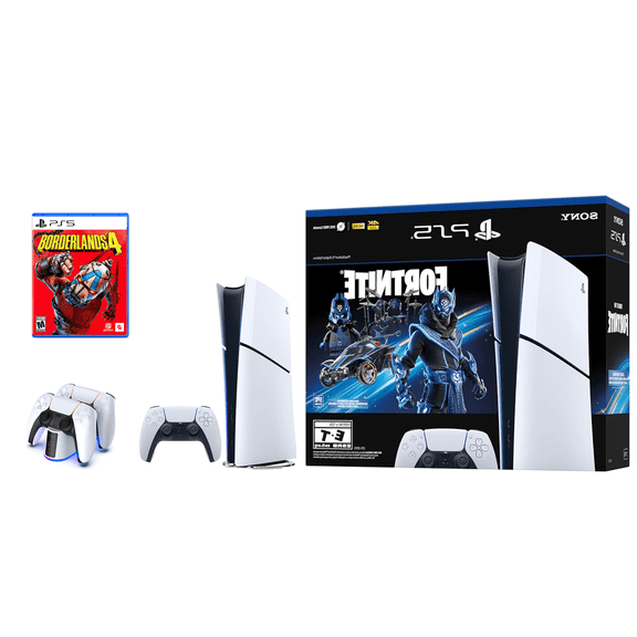 PlayStation _PS5 Console - Fortnite Cobalt Star Digital Edition Bundle with Borderlands 4
