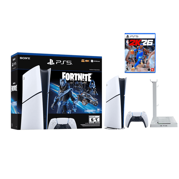 PlayStation _PS5 Console - Fortnite Cobalt Star Digital Edition + NBA 2K26