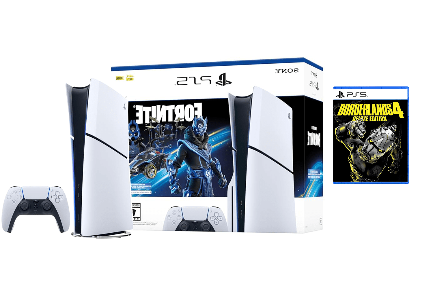 PlayStation _PS5 Console Fortnite Cobalt Star Disc Edition