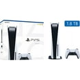 thumbnail image 1 of PlayStation_PS5 Video Game Console (Disc Edition) - Upgraded 1.8TB PCIe Gen 4 NVNe SSD Gaming Console, 1 of 6