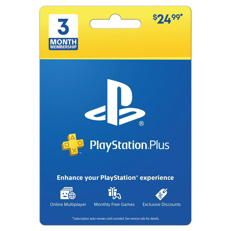 PlayStation Plus 3 Month Walmart.com