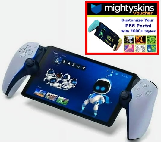 Sony PlayStation 5 Portal Remote Player Bundle with MightySkins Voucher - White, Brand New