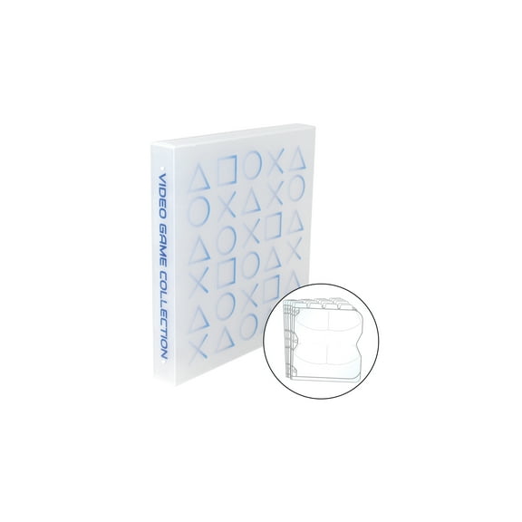 PlayStation Themed Video Game Storage Case, Holds 80 Video Games (PS4, PS3, PS2, PS1)