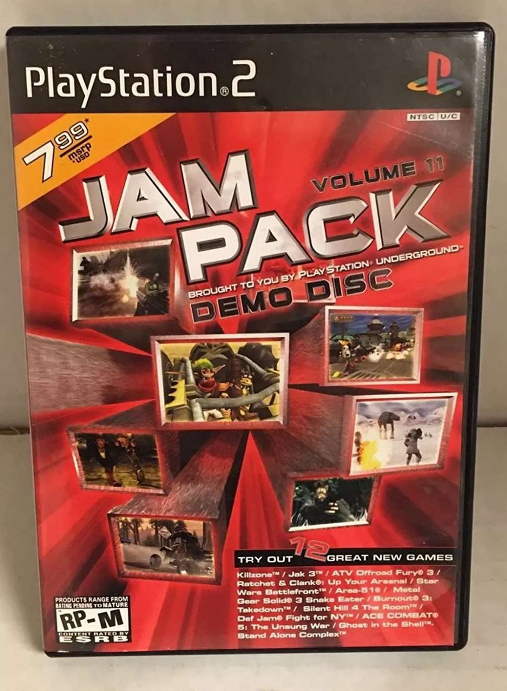 Vol. 15 Jampack Demo Disc Playstation Underground PS2 RP-T Teen