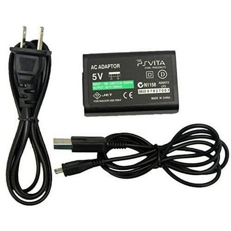 PlayStation Vita Psv 2000 AC Wall Power Adapter Charger PCH-2000 US 2 Pins For Ps Vita