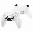 thumbnail image 1 of PlayVital 2 Set Silicone Case for ps5 Controller - Anti-Slip Premium Silicone Material|Futuristic CyberMech Design|Compatible with ps5 Official Charging Dock - White, 1 of 6