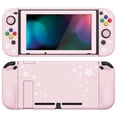 thumbnail image 1 of PlayVital AlterGrips Dockable Protective Case Ergonomic Grip Cover for Nintendo Switch, Interchangeable Joycon Cover w/Screen Protector & Thumb Grip Caps & Button Caps - Cherry Blossoms Petals, 1 of 9