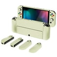 thumbnail image 1 of PlayVital AlterGrips Protective Slim Case for Nintendo Switch OLED, Ergonomic Grip Cover for Joycon, Dockable Hard Shell for Switch OLED w/Thumb Grip Caps & Button Caps - Antique Yellow, 1 of 9