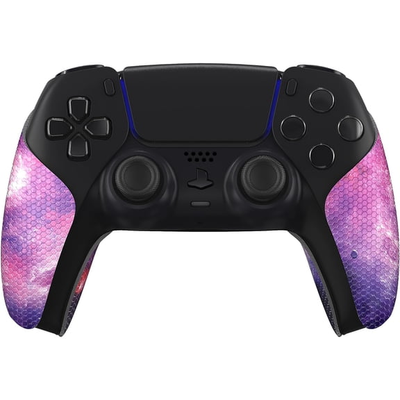 PlayVital Anti-Skid Sweat-Absorbent Controller Grip for ps5 Controller, Professional Textured Soft Rubber Pads Handle Grips for ps5 Controller - Nebula Galaxy