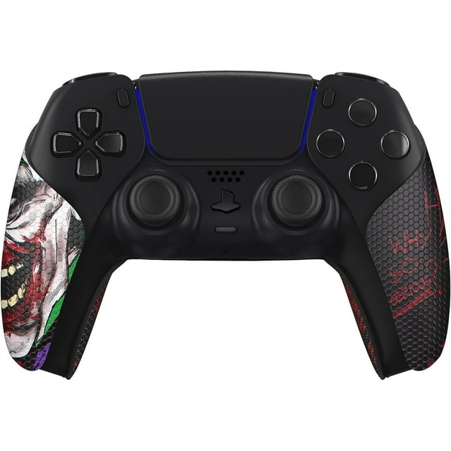 PlayVital Anti-Skid Sweat-Absorbent Controller Grip for ps5 Controller, Professional Textured Soft Rubber Pads Handle Grips for ps5 Controller - Clown Hahaha