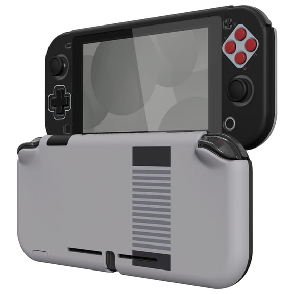PlayVital Classics NES Style Protective Grip Case for Nintendo Switch Lite, Hard Cover Protector for Nintendo Switch Lite - Screen Protector & Thumb Grips & Buttons Caps Stickers Included…