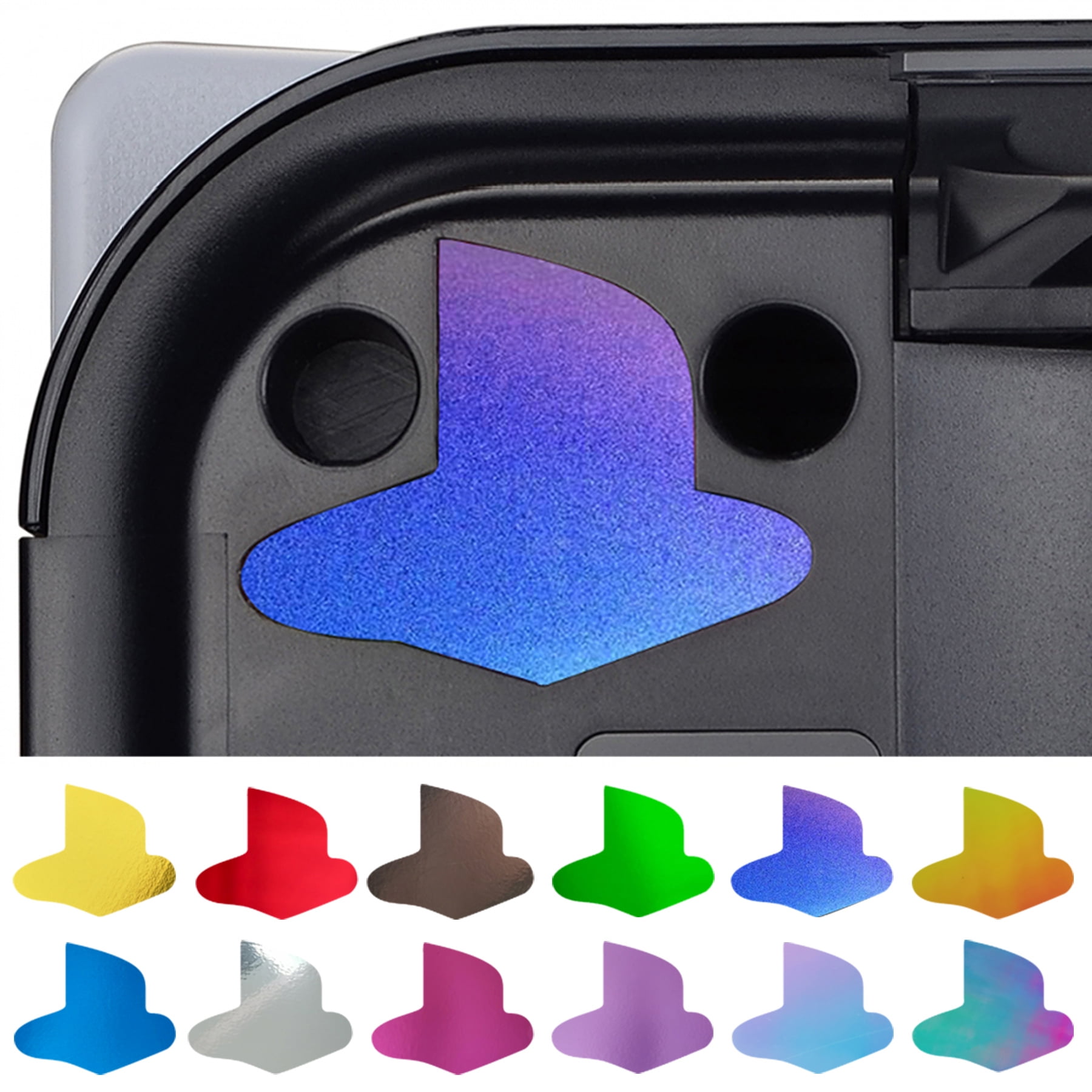 PlayVital Custom Vinyl Decal Skins for PS5 Console, Logo Underlay Sticker  for PS5 Console Disc Version & Digital Version - 8 Chrome Shiny Colors & 4  Gradient Styles 