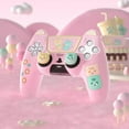 thumbnail image 1 of PlayVital Cute Bear Controller Silicone Case for ps5, Kawaii Controller Cover Compatible with Charging Station, Gamepad Skin Protector for ps5 with Touch Pad Sticker & Thumb Grips - Pink & Yellow, 1 of 8