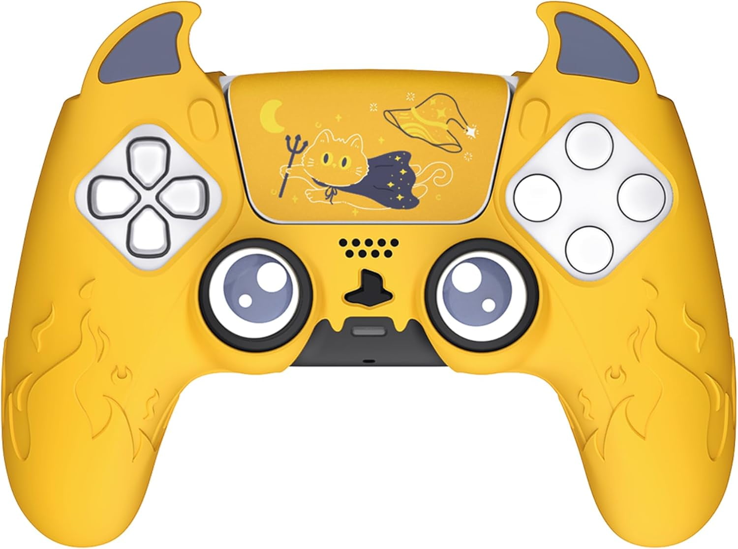 PlayVital Cute Demon Controller Silicone Case for ps5 Kawaii