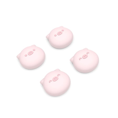 PlayVital Cute Thumb Grip Caps for ps5/4 Controller, Silicone Analog Stick Caps Cover for Xbox Series X/S, Thumbstick Caps for Switch Pro Controller - Chubby Piggy