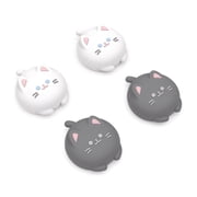 PlayVital Cute Thumb Grip Caps for ps5/4 Controller, Silicone Analog Stick Caps Cover for Xbox Series X/S, Thumbstick Caps for Switch Pro Controller - Cutie Kitty