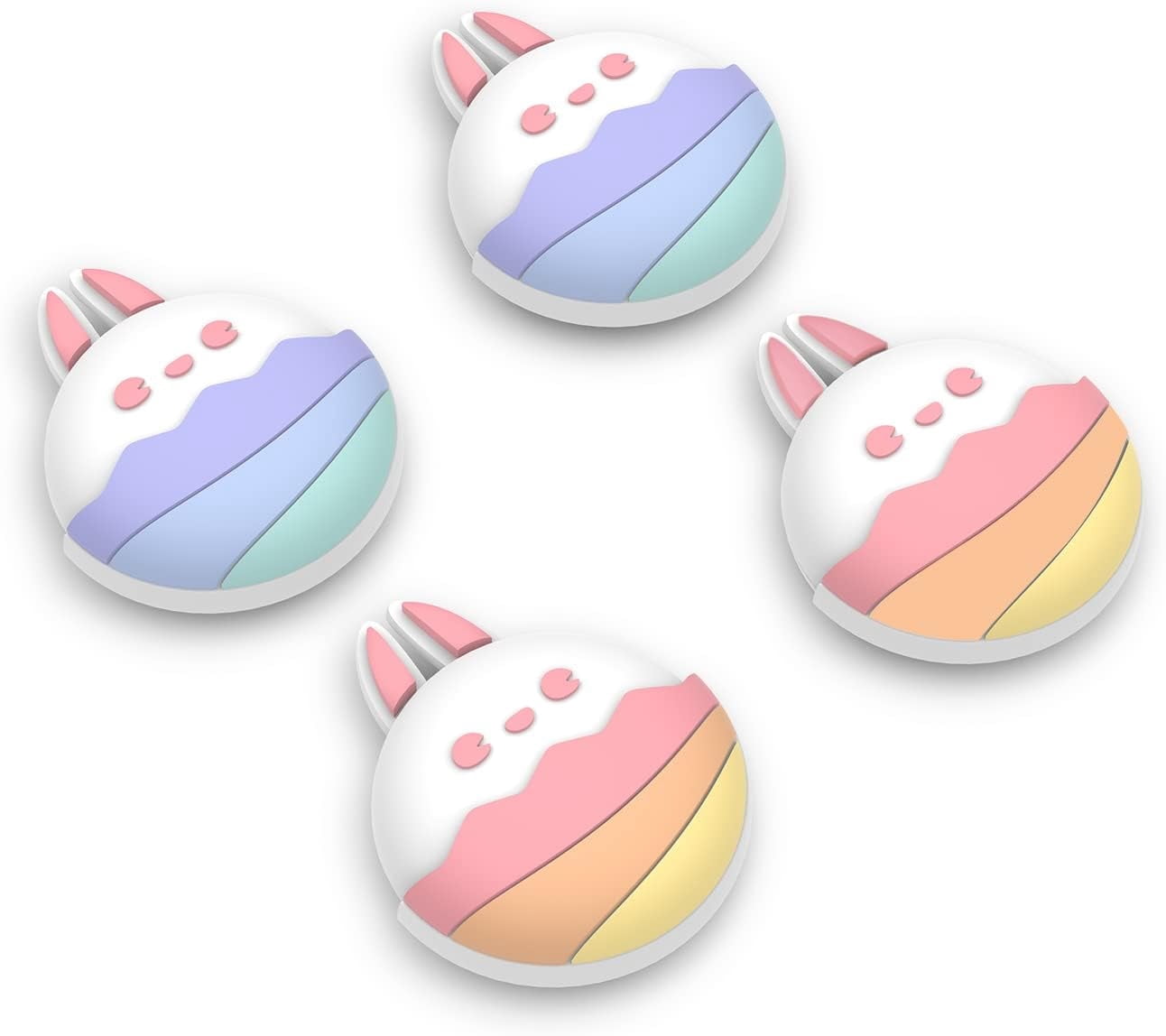 PlayVital Cute Thumb Grip Caps for ps5/4 Controller, Silicone Analog ...