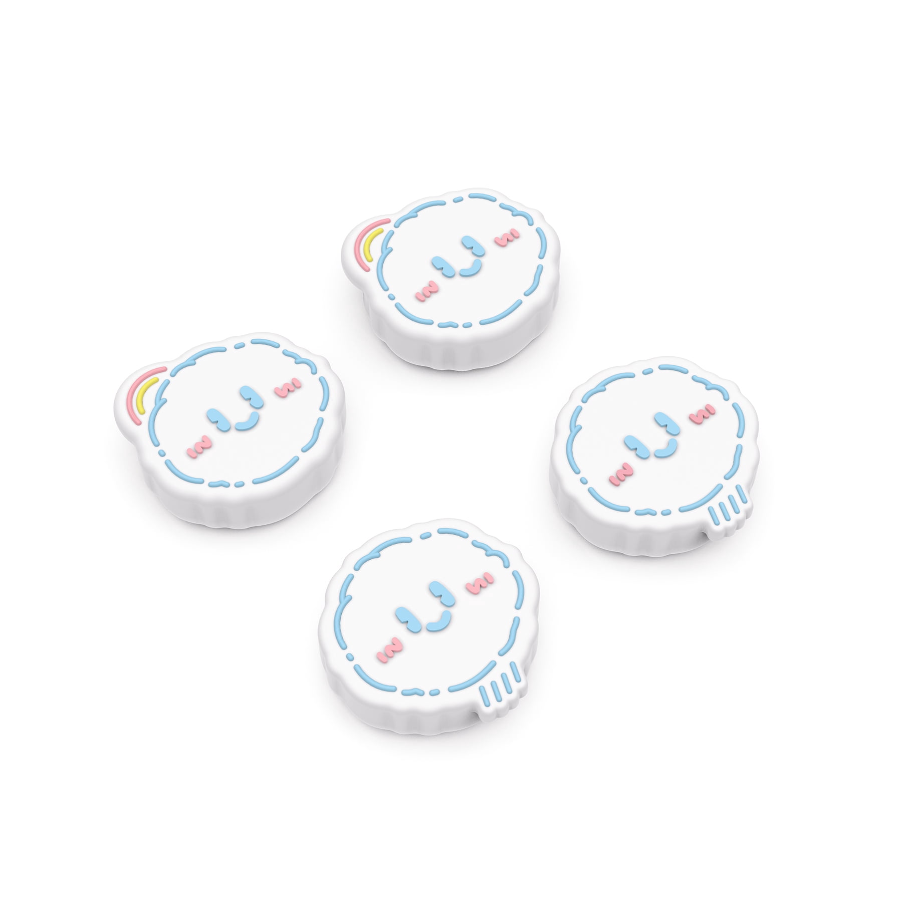 PlayVital Cute Thumb Grip Caps for ps5/4 Controller, Silicone Analog ...