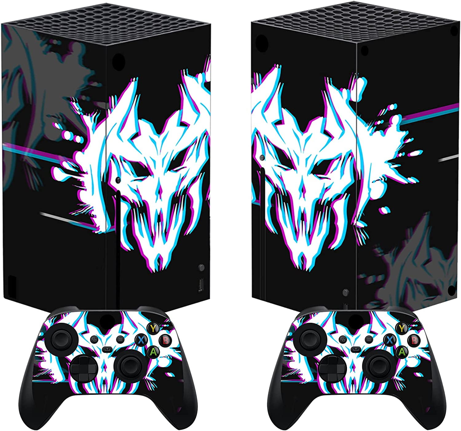 PlayVital Glitch Demons Custom Vinyl Skins for Xbox Series X, Wrap