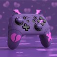 thumbnail image 1 of PlayVital Gothic Series Cute Case Skin Non-Slip Anti-Scratch Protective Silicone Cover for Nintendo Switch Pro Controller w/4 Thumb Grip 2 Sticker - Purple, 1 of 10