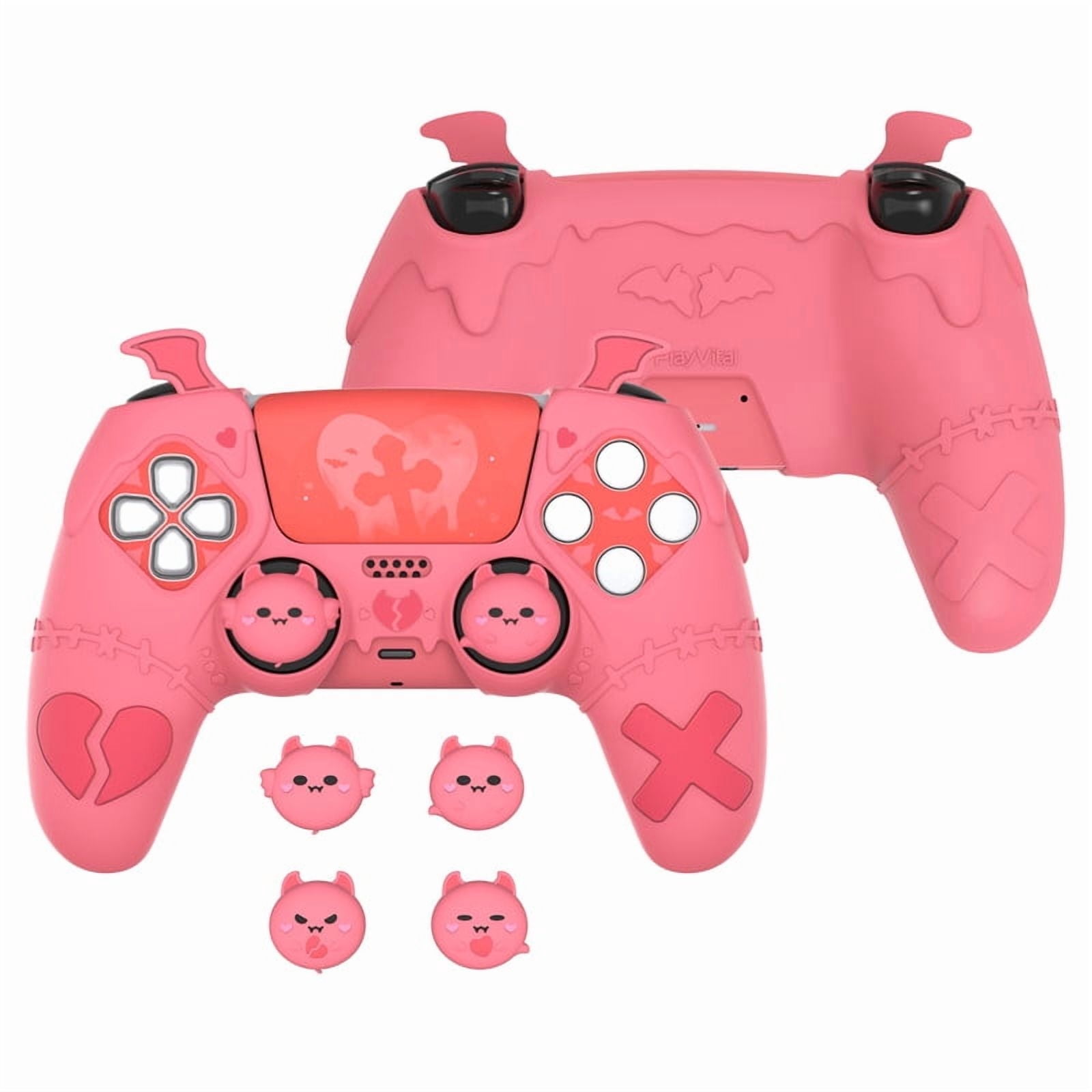 playvital, controller gothic imp silicone case for ps5, Peach Pink ...