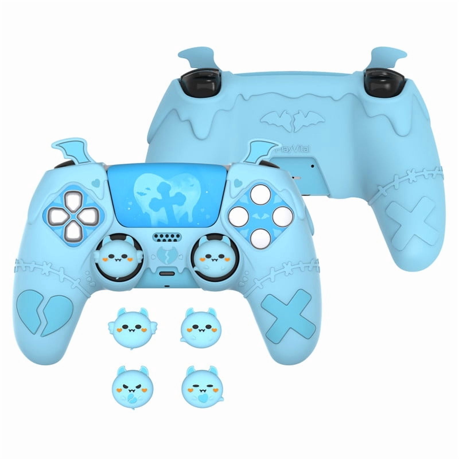 PlayVital Gothic Imp Series Cute Silicone Case for ps5 Controller with ...