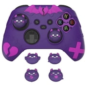 PlayVital Gothic Imp Series Cute Silicone Skin for Xbox Series X & S Controller, Anti-Slip Grip Silicone Cover, Protective Silicone Case for Xbox Core Controller with Thumb Grips-Purple