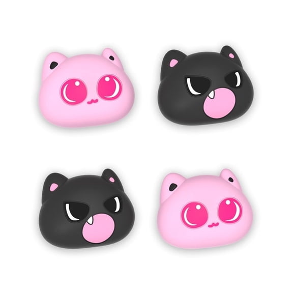 PlayVital Joystick Caps for Nintendo Switch, Thumbstick Caps for Switch Lite, Analog Cover for Switch OLED Joycon - Moonlight Cat