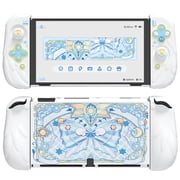 PlayVital Magic Wings Protective Case for Nintendo Switch OLED, White