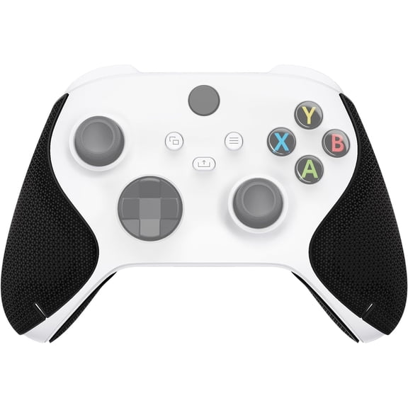 PlayVital Premium Grips for Xbox Series X/S Controller, Split Design Soft Hexagonal Diamond Textures Sweat-Absorbent Handle Grips Protector for Xbox Core Wireless Controller - Black