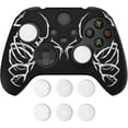 thumbnail image 1 of PlayVital Pure Series Anti-Slip Silicone Cover Skin for Xbox Series X Controller, Soft Rubber Case Protector for Xbox Series S Controller with Thumb Grip Caps - Carving Skull, 1 of 9