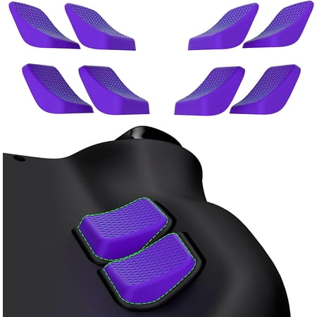 PlayVital Purple Back Button Enhancement Set for Steam Deck, Grip Improvement Button Protection Kit for Steam Deck - 2 Different Thickness