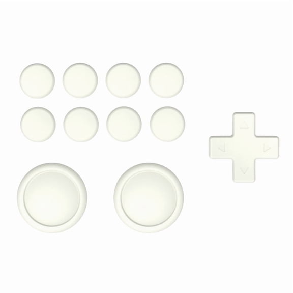 PlayVital Silicone Cross D-Pad & Thumb Grip Set – Antique Yellow D-Pad Button Cap & ABXY Directional Key Covers for Nintendo Switch, OLED & Switch Lite