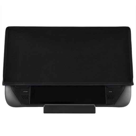 PlayVital Soft Neat Lining Dust Cover for Steam Deck, Anti Scratch Dust Proof Cover Sleeve Protector Dust Guard for Steam Deck Handheld Console - Black
