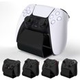 thumbnail image 1 of PlayVital Stand-AL Game Controller Stand for ps5, for ps4, Universal Desktop Display Gamepad Stand for Xbox Series X/S, Xbox One, Aluminium Metal Controller Stand Holder for Switch Pro - Black, 1 of 6