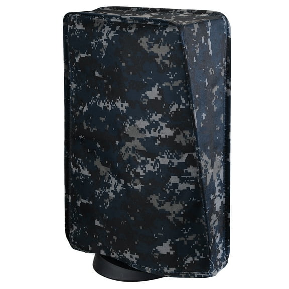 PlayVital Standing Nylon Dust Cover for PS5, Anti Scratch Waterproof Cover Sleeve for PS5 Digital Edition & Disc Edition - Urban Digital Camo