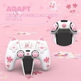 thumbnail image 1 of PlayVital Sweetheart Kitty Silicone Cover for ps5 Controller with 6 Joystick Caps and 6 Sticker, Soft Anti-Slip Full Protection Grip Skin Compatible with ps5 Charging Dock - White, 1 of 8