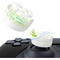 thumbnail image 1 of PlayVital Thumbs Cushion Caps Thumb Grips for ps5/4, Thumbstick Grip Cover for Xbox Series X/S, Thumb Grip Caps for Xbox One, Elite Series 2, for Switch Pro Controller - Raindrop Texture Design White, 1 of 8
