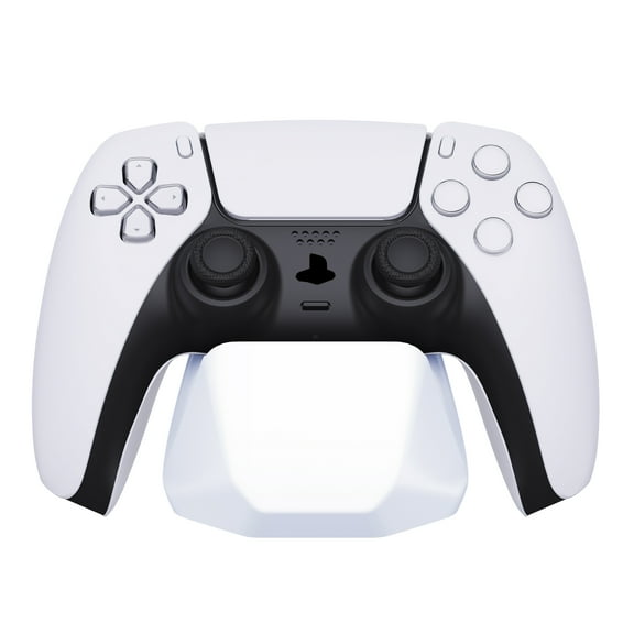 PlayVital Universal Game Controller Stand for Xbox Series X/S, Gamepad Stand for PS5/4 Controller, Display Stand Holder for Switch Pro Controller - White
