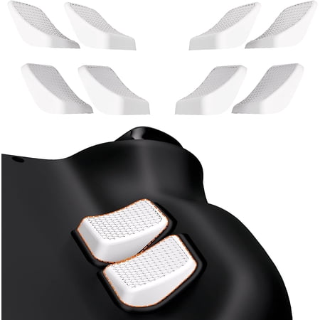 PlayVital White Back Button Enhancement Set for Steam Deck, Grip Improvement Button Protection Kit for Steam Deck - 2 Different Thickness