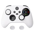 thumbnail image 1 of PlayVital White Pure Series Anti-Slip Silicone Cover Skin for Xbox Series X Controller, Soft Rubber Case Protector for Xbox Core Wireless Controller with White Thumb Grip Caps, 1 of 8