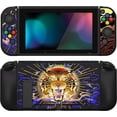 thumbnail image 1 of PlayVital ZealProtect Soft Protective Case for Nintendo Switch, Flexible Cover Protector for Switch with Screen Protector & Thumb Grip Caps & ABXY Direction Button Caps - Tiger&nbsp;Tarot, 1 of 9