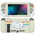thumbnail image 1 of PlayVital ZealProtect Soft Protective Case for Nintendo Switch, Flexible Cover Protector for Switch with Tempered Glass Screen Protector & Thumb Grips & ABXY Direction Button Caps - Rainbow on Cloud, 1 of 9