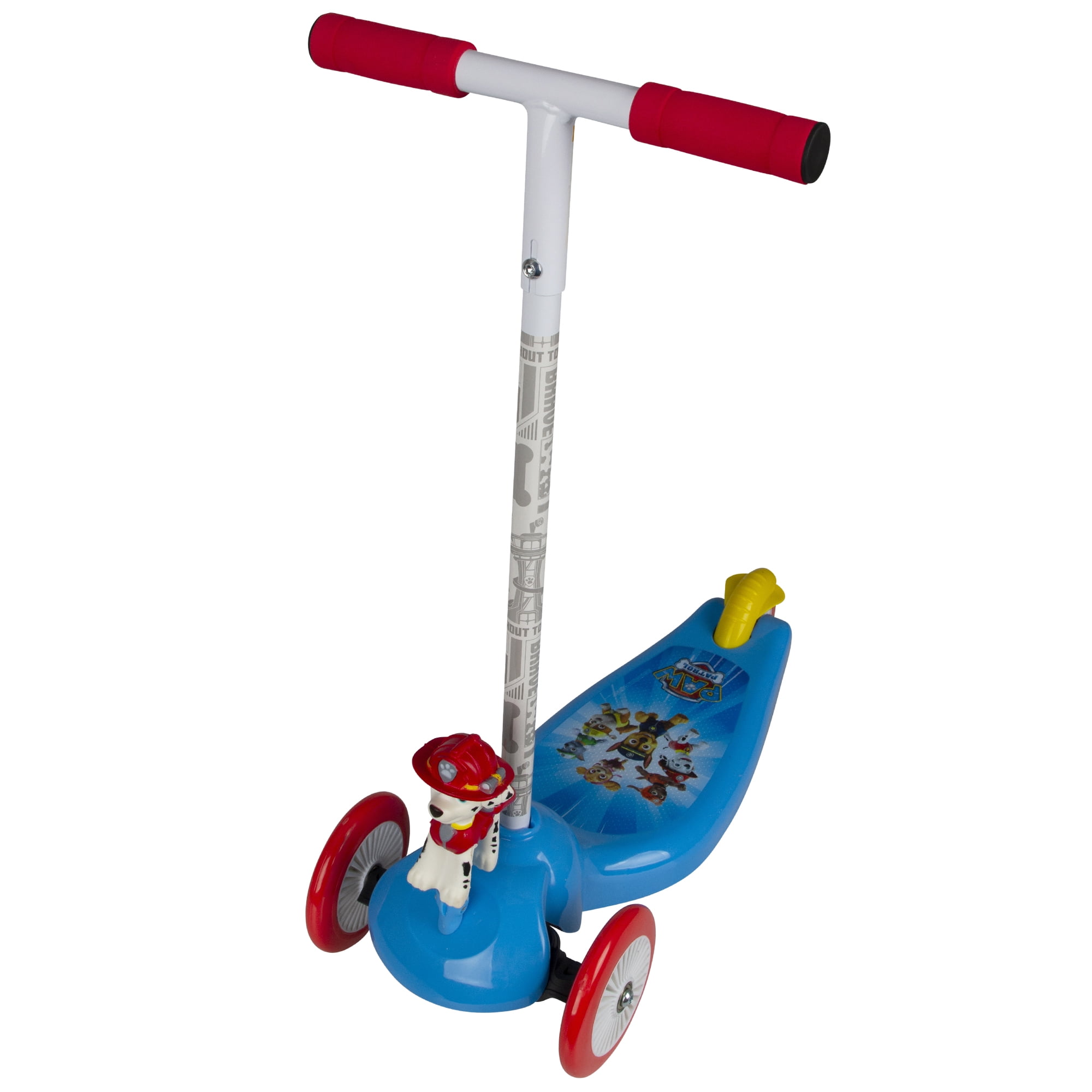 PlayWheels Paw Patrol 3 Wheel Leaning Scooter with Bobbling Head