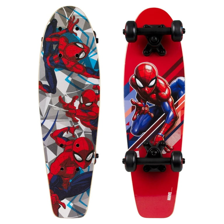 スパイダーマン スケートボード PlayWheels Spiderman 21 In. Complete Skateboard, 21 In. x 6