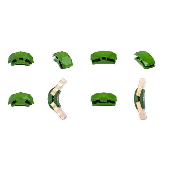 PlayWood Connector for Tool-Free Modular Pop-Up Hexagonal Storage Assembly (Lt. Green, 3-Hex)